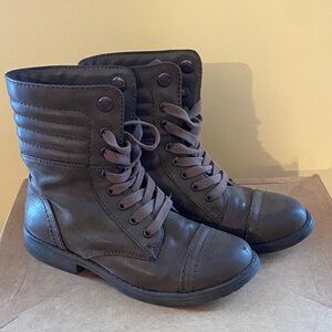 Roxy Dark Brown Combat Boots